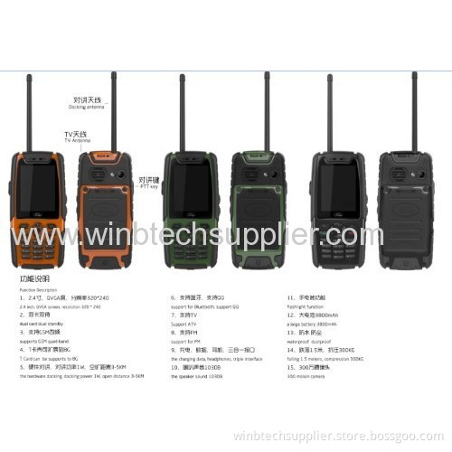 Real Waterproof Outdoor Phone L8 With Free Talkie Walkie Function Water Proof Phone